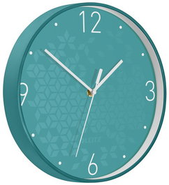 Reloj Pared Leitz Wow Analogico 29 Cm Ø Turquesa