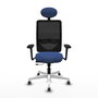 PIQUERAS Y CRESPO Silla de oficina Zulema Azul marino y Negro