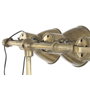 DKD Home Decor Lámpara de Pie de Metal con Foco Dorado