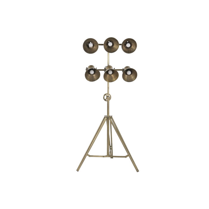 DKD Home Decor Lámpara de Pie de Metal con Foco Dorado DKD Home Decor Lámpara de Pie de Metal con Foco Dorado