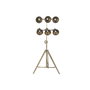 DKD Home Decor Lámpara de Pie de Metal con Foco Dorado