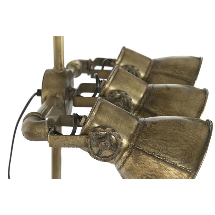 DKD Home Decor Lámpara de Pie de Metal con Foco Dorado DKD Home Decor Lámpara de Pie de Metal con Foco Dorado