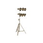 DKD Home Decor Lámpara de Pie de Metal con Foco Dorado