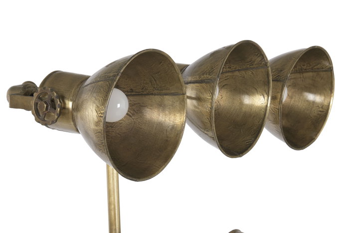 DKD Home Decor Lámpara de Pie Loft Dorada 20 x 176 x 60 cm