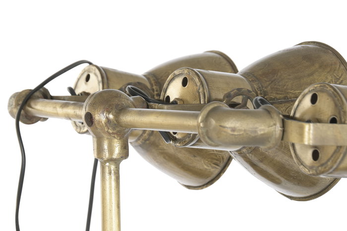 DKD Home Decor Lámpara de Pie Loft Dorada 20 x 176 x 60 cm