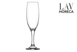 LAV Copa de Champagne Aspen, 22 cl, 220 cc, 8.5 x 21 cm, Cristalería de Alta Calidad (12 Unidades)