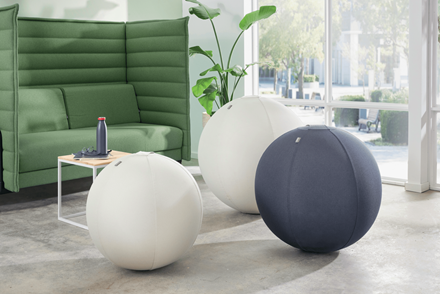 Leitz Balón de asiento Active Ergo 55 cm Gris oscuro antideslizante