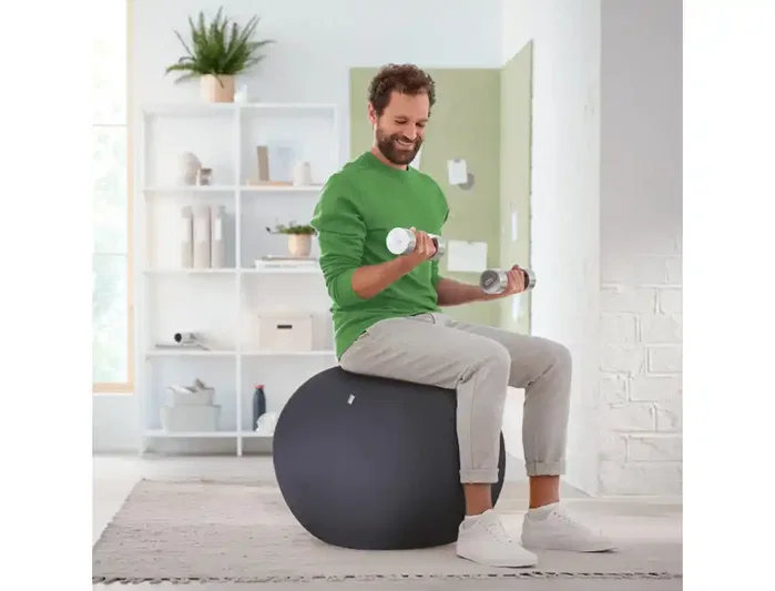 Leitz Balón de asiento Active Ergo 55 cm Gris oscuro antideslizante