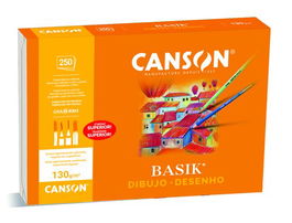 Lamina Guarro-Canson Dibujo Basik 130G A3+ Recuadro (L331) (Set de 250)