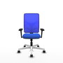 PIQUERAS Y CRESPO Silla de oficina Motilla con mecanismo Sincro Azul