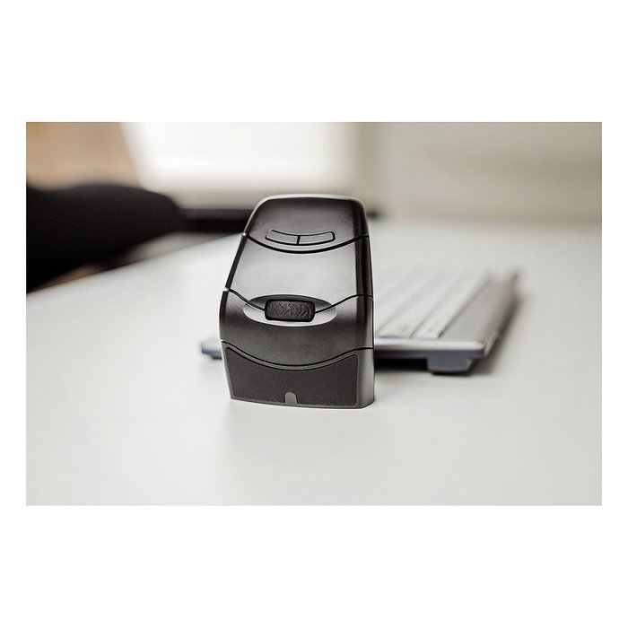 BakkerElkhuizen DXT 3 Ratón Inalámbrico RF Óptico 2400 DPI Ambidiestro Ergonómico Negro para Oficina