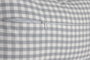 DKD Home Decor Cojín Algodón Reciclado 50x30 Gris con Volantes Vichy