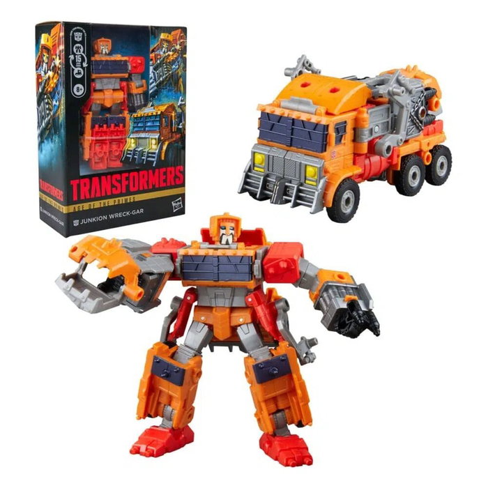 HASBRO Transformers Figura Junkion Wreck-Gar 17.5 cm Articulada Con Accesorios Coleccionable Age Of The Primes Edad +8 Años