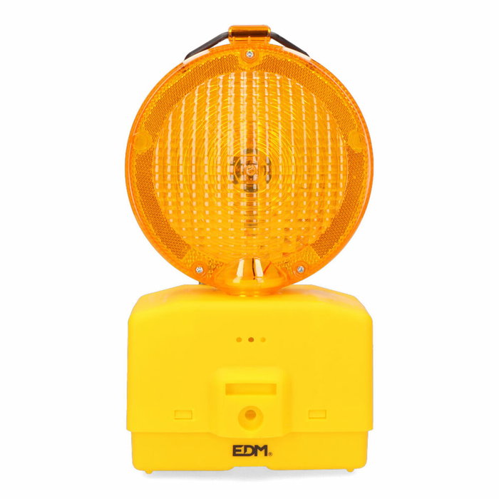 Edm Baliza de señalización LED para obras Amarillo / naranja Edm Baliza de señalización LED para obras Amarillo / naranja