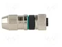 HARTING Conector M12 HARAX hembra de 4 pines recto