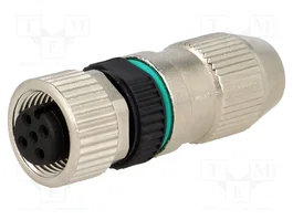 HARTING Conector M12 HARAX hembra de 4 pines recto