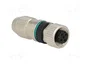 HARTING Conector M12 HARAX hembra de 4 pines recto
