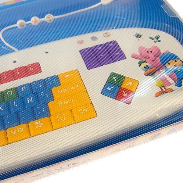 Pocoyo PCY-KB-1 Teclado USB multicolor infantil para niños