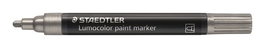 Rotulador Acrilico Staedtler  349 Lumocolor Paint Permanente Plata (Set de 10)