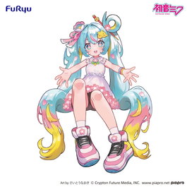 Furyu Hatsune Miku Estatua PVC Noodle Stopper 10th Anniversary