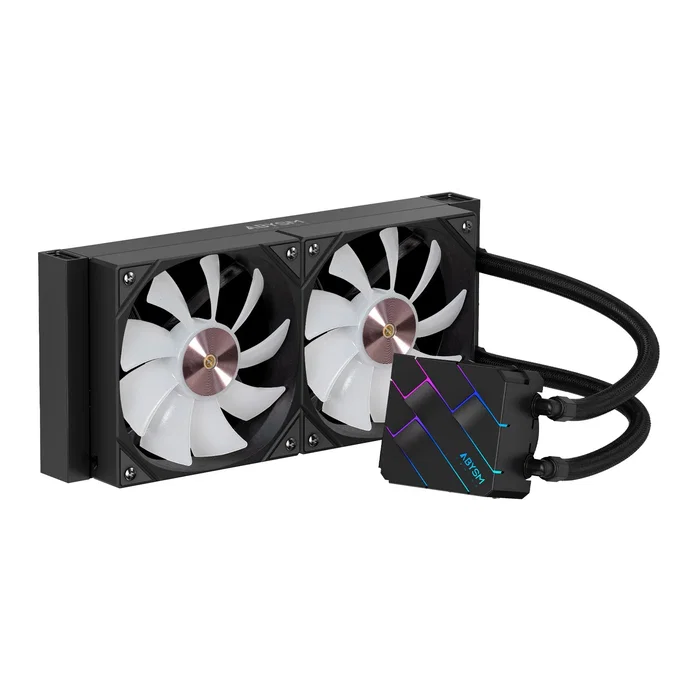 Abysm Oceanic Tide 240 ARGB - Refrigeración líquida para CPU con 2 ventiladores de 120mm