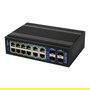 ALLNET ALL-SGI8016PM PoE+ Switch Gestionado Industrial Gigabit Ethernet 12 Puertos 10/100/1000 Mbps