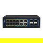 ALLNET ALL-SGI8016PM PoE+ Switch Gestionado Industrial Gigabit Ethernet 12 Puertos 10/100/1000 Mbps