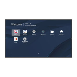 Viewsonic CDE8614-2C Pantalla Digital Signage 86 pulgadas (218.4 cm) 4K Ultra HD 500 nits, Smart Android 14, HDMI/LAN/USB-C, WiFi, 24/7, para Comercios