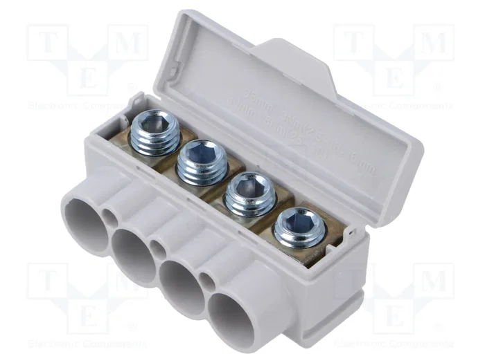 MOREK SLT50 Bloque de Distribución de 4 Pines