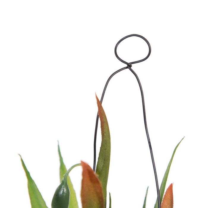 Ixia Planta Blanca Artificial de Decoración 7 x 7 x 20 cm (Pack de 4)