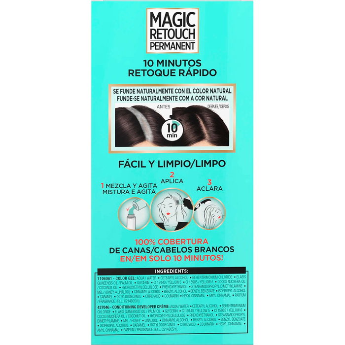 L'Oréal Paris Magic Retouch Coloración Permanente 2-Negro