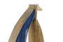 DKD Home Decor Decoración de Velero Azul en Madera de Mango