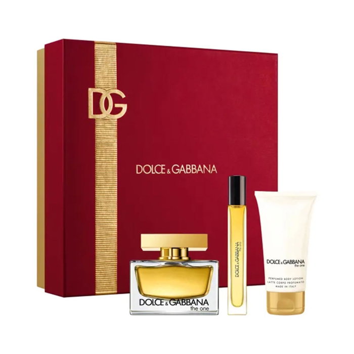 Dolce & Gabbana The One Set de Regalo para Mujer (75 ml EDP + 50 ml Loción + 10 ml EDP)