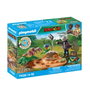 PLAYMOBIL Nido de Estegosaurio con LadrónIntrusón. El investigador atrapa con red. Huevos incluido. 71526. +4 años.