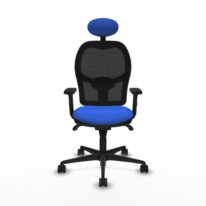 PIQUERAS Y CRESPO Silla de oficina Jorquera con mecanismo Sincro, Azul y Negro PIQUERAS Y CRESPO Silla de oficina Jorquera con mecanismo Sincro, Azul y Negro