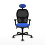 PIQUERAS Y CRESPO Silla de oficina Jorquera con mecanismo Sincro, Azul y Negro