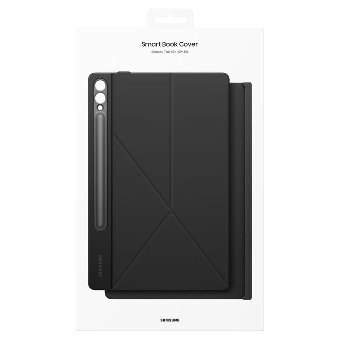 SAMSUNG Smart Book Cover para Galaxy Tab S10+, S9+, S9 FE+ - Negro