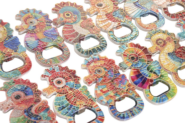 DKD Home Decor Iman Caballito Resina y Metal 72 Unidades Multicolor 10 x 5.5 cm DKD Home Decor Iman Caballito Resina y Metal 72 Unidades Multicolor 10 x 5.5 cm