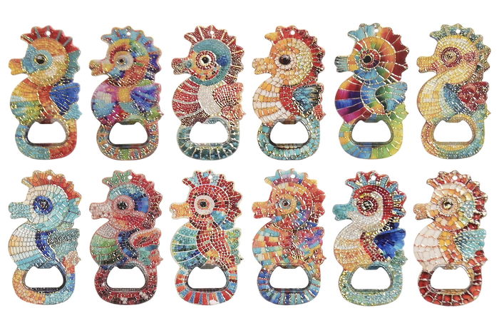 DKD Home Decor Iman Caballito Resina y Metal 72 Unidades Multicolor 10 x 5.5 cm DKD Home Decor Iman Caballito Resina y Metal 72 Unidades Multicolor 10 x 5.5 cm