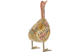 DKD Home Decor Crema Amarillo 25 x 50 x 26 cm (2 Unidades) Metal Decoración Shabby