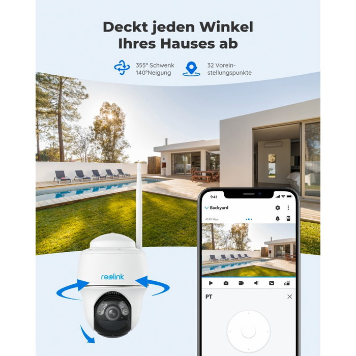 Reolink Argus Series B430 5MP PT Wi-Fi Outdoor Camera Reolink Argus Series B430 5MP PT Wi-Fi Outdoor Camera