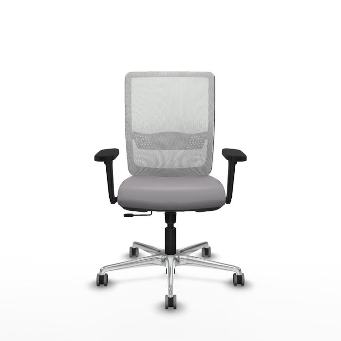 PIQUERAS Y CRESPO Silla de oficina Haches con mecanismo Sincro/Traslack, Gris y Blanco PIQUERAS Y CRESPO Silla de oficina Haches con mecanismo Sincro/Traslack, Gris y Blanco