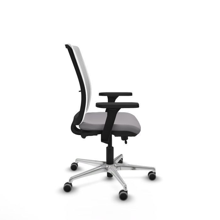 PIQUERAS Y CRESPO Silla de oficina Haches con mecanismo Sincro/Traslack, Gris y Blanco PIQUERAS Y CRESPO Silla de oficina Haches con mecanismo Sincro/Traslack, Gris y Blanco