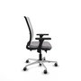 PIQUERAS Y CRESPO Silla de oficina Haches con mecanismo Sincro/Traslack, Gris y Blanco