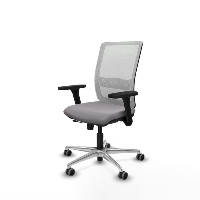 PIQUERAS Y CRESPO Silla de oficina Haches con mecanismo Sincro/Traslack, Gris y Blanco PIQUERAS Y CRESPO Silla de oficina Haches con mecanismo Sincro/Traslack, Gris y Blanco