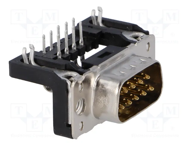 HARTING Conector D-Sub 9 pines macho THT angular 90° HARTING Conector D-Sub 9 pines macho THT angular 90°