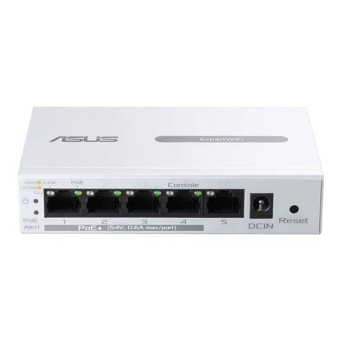 ASUS ExpertWiFi EBP15 Switch Gestionado de 5 Puertos Gigabit con PoE - Blanco