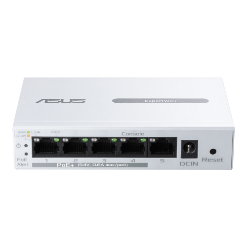ASUS ExpertWiFi EBP15 Switch Gestionado de 5 Puertos Gigabit con PoE - Blanco