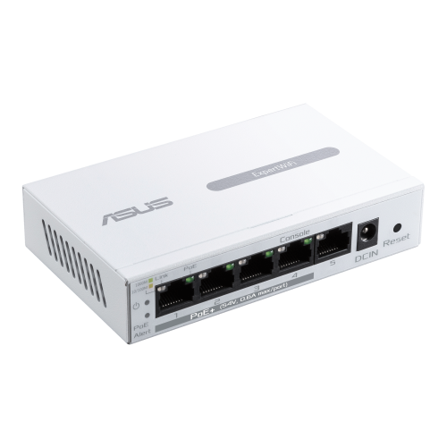 ASUS ExpertWiFi EBP15 Switch Gestionado de 5 Puertos Gigabit con PoE - Blanco