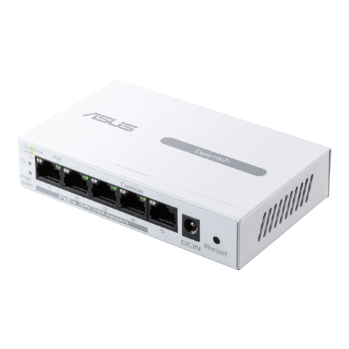 ASUS ExpertWiFi EBP15 Switch Gestionado de 5 Puertos Gigabit con PoE - Blanco